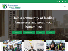 Tablet Screenshot of partnersinprojectgreen.com